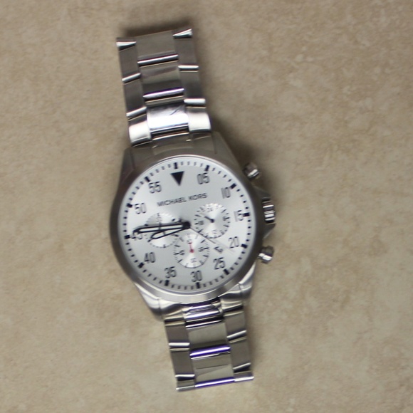 MICHAEL KORS MK8331 Gage Chronograph Silver Watch - Picture 3 of 7